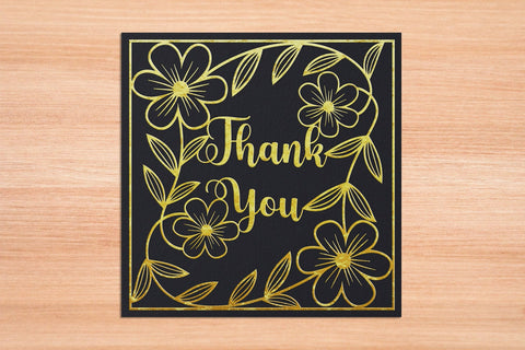 Thank You Card Paper Cut SVG PNG AI EPS PDF SVG Slim Studio 