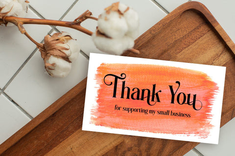 Thank You Cards I Small Business Thank You Cards I Packaging Cards SVG Happy Printables Club 