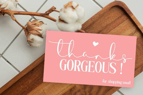 Thank You Cards I Small Business Thank You Cards I Packaging Cards SVG Happy Printables Club 