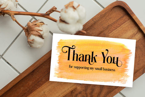 Thank You Cards I Small Business Thank You Cards I Packaging Cards SVG Happy Printables Club 