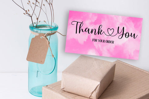 Thank You Cards I Small Business Thank You Cards I Packaging Cards SVG Happy Printables Club 