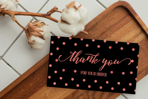 Thank You Cards I Small Business Thank You Cards I Packaging Cards SVG Happy Printables Club 