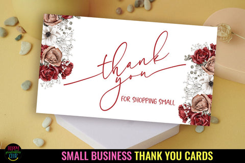 Thank You Cards I Small Business Thank You Cards I Packaging Cards SVG Happy Printables Club 