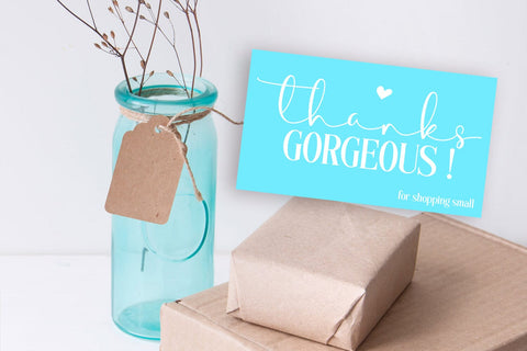 Thank You Cards I Small Business Thank You Cards I Packaging Cards SVG Happy Printables Club 