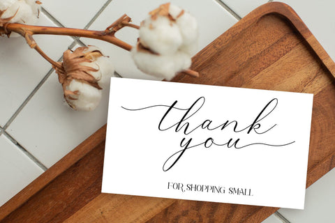 Thank You Cards I Small Business Thank You Cards I Packaging Cards SVG Happy Printables Club 