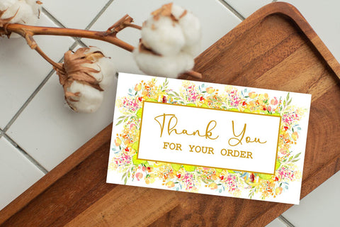 Thank You Cards I Small Business Thank You Cards I Packaging Cards SVG Happy Printables Club 
