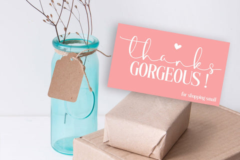 Thank You Cards I Small Business Thank You Cards I Packaging Cards SVG Happy Printables Club 