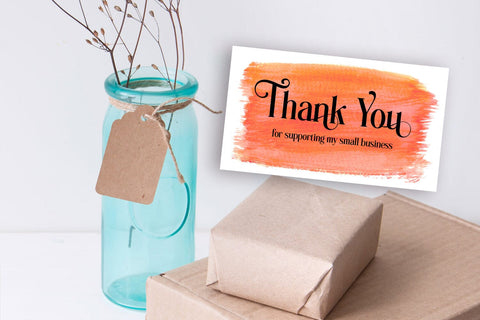 Thank You Cards I Small Business Thank You Cards I Packaging Cards SVG Happy Printables Club 