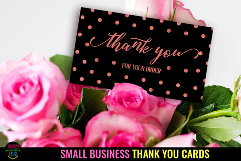Thank You Cards I Small Business Thank You Cards I Packaging Cards SVG Happy Printables Club 