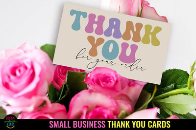 Thank You Cards I Small Business Thank You Cards I Packaging Cards SVG Happy Printables Club 