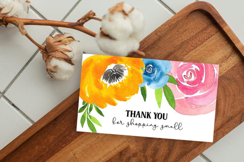 Thank You Cards I Small Business Thank You Cards I Packaging Cards SVG Happy Printables Club 