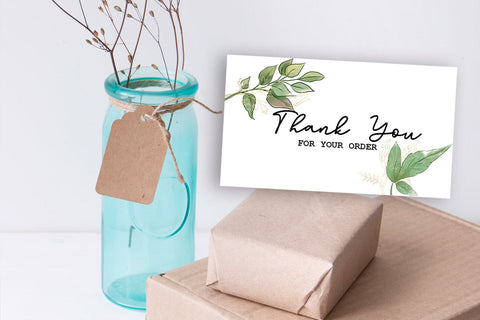 Thank You Cards I Small Business Thank You Cards I Packaging Cards SVG Happy Printables Club 