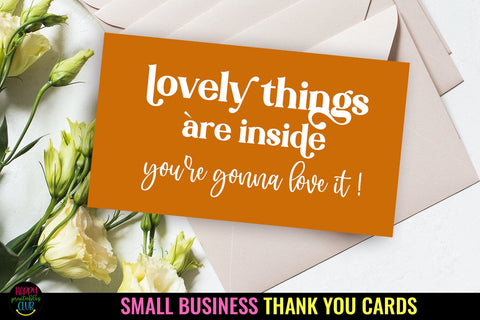 Thank You Cards I Small Business Thank You Cards I Packaging Cards SVG Happy Printables Club 