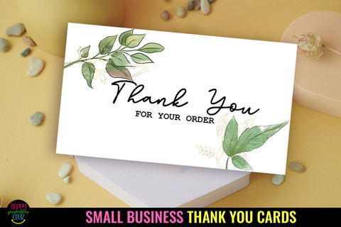 Thank You Cards I Small Business Thank You Cards I Packaging Cards SVG Happy Printables Club 