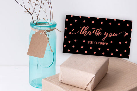 Thank You Cards I Small Business Thank You Cards I Packaging Cards SVG Happy Printables Club 