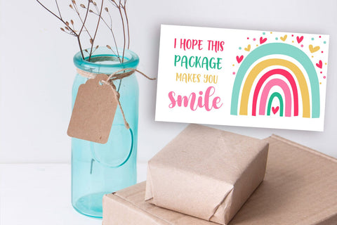 Thank You Cards I Small Business Thank You Cards I Packaging Cards SVG Happy Printables Club 