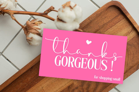Thank You Cards I Small Business Thank You Cards I Packaging Cards SVG Happy Printables Club 