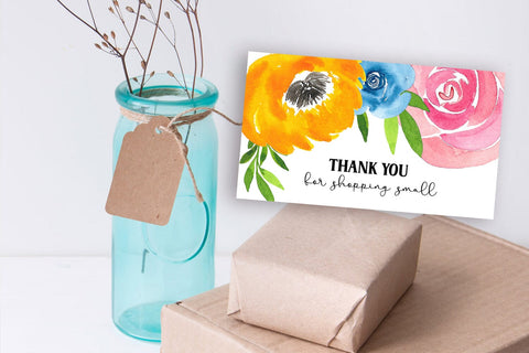Thank You Cards I Small Business Thank You Cards I Packaging Cards SVG Happy Printables Club 