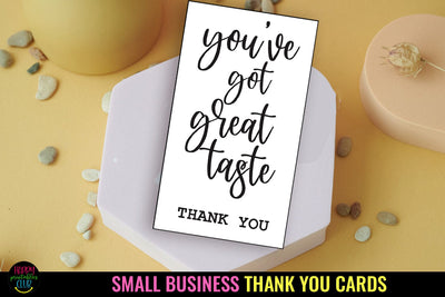 Thank You Cards I Small Business Thank You Cards I Packaging Cards SVG Happy Printables Club 