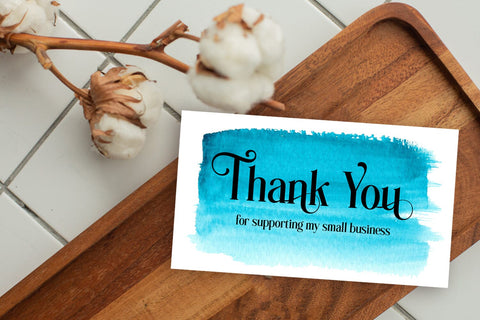 Thank You Cards I Small Business Thank You Cards I Packaging Cards SVG Happy Printables Club 