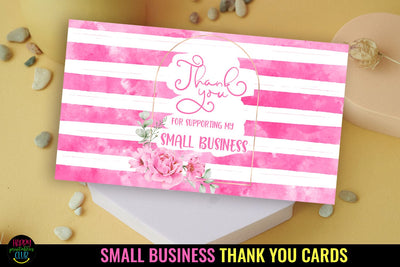 Thank You Cards I Small Business Thank You Cards I Packaging Cards SVG Happy Printables Club 