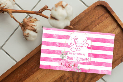 Thank You Cards I Small Business Thank You Cards I Packaging Cards SVG Happy Printables Club 