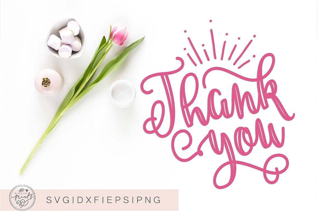 Thank you Cut file | Wedding | Birthday | Baby Shower SVG TheBlackCatPrints 