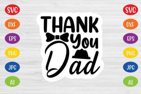 Thank You Dad SVG SVG MStudio 