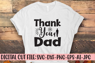 Thank You Dad SVG SVG Syaman 
