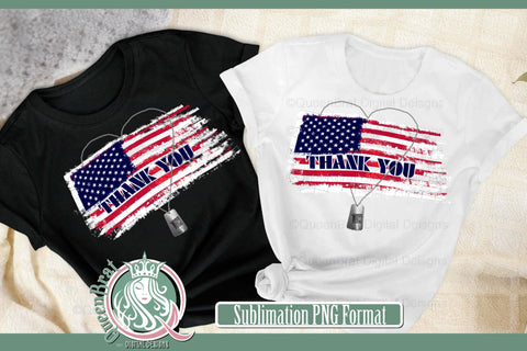 Thank You Flag Sublimation Sublimation QueenBrat Digital Designs 