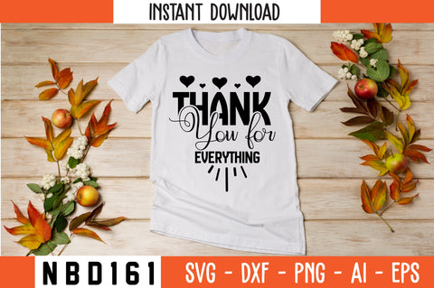 thank you for everything Svg Design SVG Nbd161 