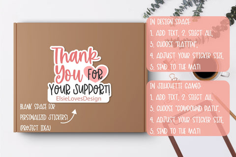 Thank You for Your Business PNG Stickers Bundle SVG Elsie Loves Design 