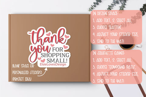 Thank You for Your Business PNG Stickers Bundle SVG Elsie Loves Design 