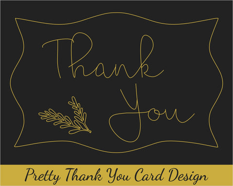 Thank You Kit - 13 Foil Quill / Single Line Sketch Mix and Match Designs SVG JoBella Digital Designs 