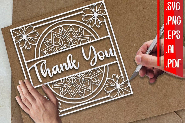 Thank You Papercut 6 - svg eps ai png pdf SVG zafrans studio 