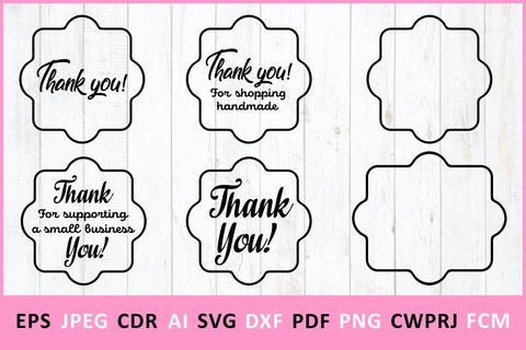 Thank You - print and cut svg - illustrations Thank You SVG Zoya Miller 