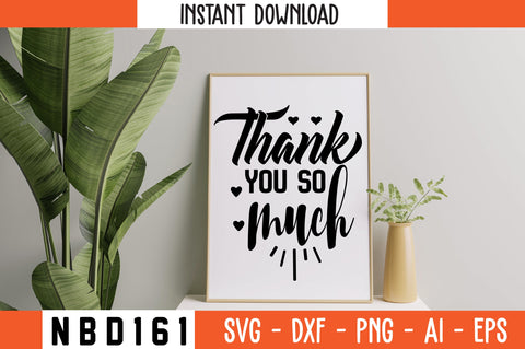 thank you so much Svg Design SVG Nbd161 