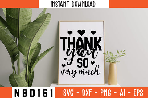 thank you so very much Svg Design SVG Nbd161 