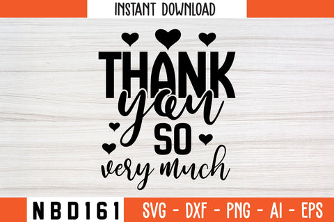 thank you so very much Svg Design SVG Nbd161 