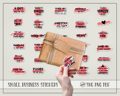 Thank you stickers for small business SVG Boertiek 
