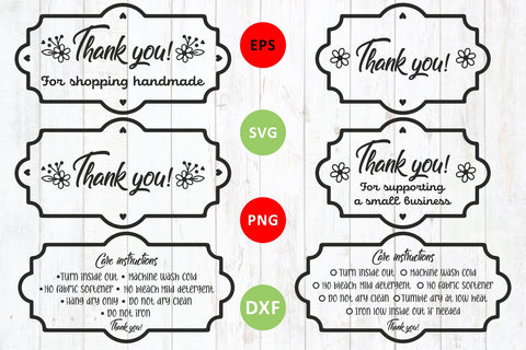 Thank You SVG and Washing instruction svg SVG Zoya Miller 