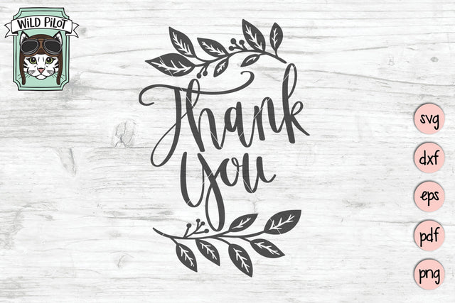 Thank You SVG Cut File SVG Wild Pilot 