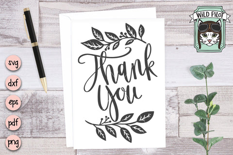 Thank You SVG Cut File SVG Wild Pilot 