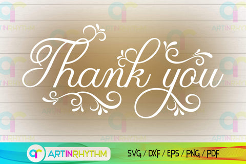 Thank You Svg Cut File, Thanks Svg, Thank You Clipart SVG Artinrhythm shop 