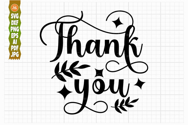 Thank you SVG PNG DXF, Wedding Svg, Thanks Svg Cut File SVG TonisArtStudio 