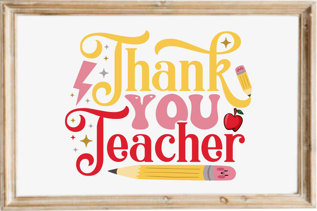 Thank You Teacher SVG designartist 