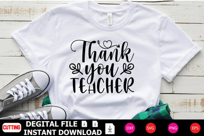 Thank You Teacher SVG Shahin alam 