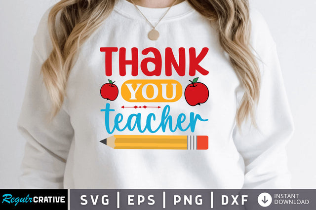 Thank you teacher SVG SVG Regulrcrative 