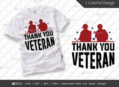 Thank You Veteran SVG Cut File | Veteran Svg | Armistice Day Svg | Military Svg | Soldier Svg | Patriotic Svg | Veteran Quote Svg SVG ETC Craft 