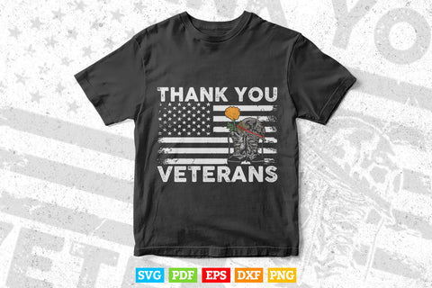 Thank you veterans Combat Boots Poppy Flower Veteran Day 4th Of July Svg Png Files SVG DesignDestine 